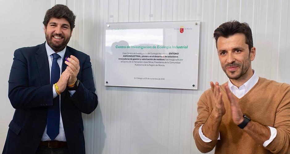 El Presidente de la Región de Murcia inaugura el Centro de Investigación de Entomo Agroindustrial