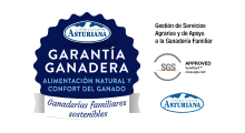 Logo sello Garantía Ganadera Central Lechera Asturiana